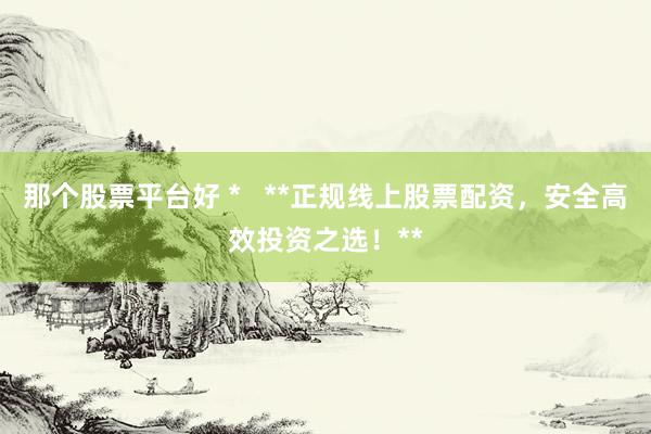 那個(gè)股票平臺(tái)好 *   **正規(guī)線(xiàn)上股票配資，安全高效投資之選！**
