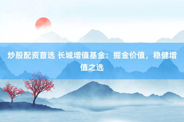 炒股配資首選 長(zhǎng)城增值基金：掘金價(jià)值，穩(wěn)健增值之選